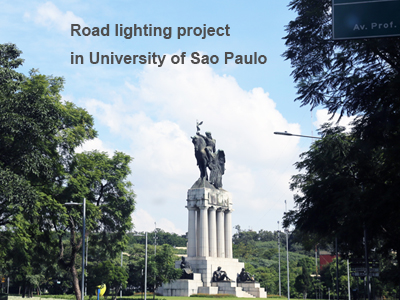 Road lighting project in University of Sao Paulo