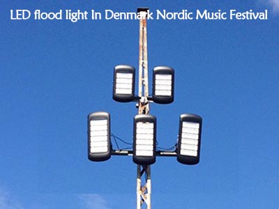 LED flood light In Denmark Nordic Music Festiva