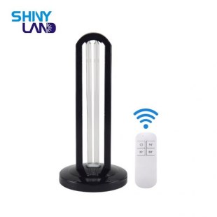 UV Germicidal Sterillzation Lamp 38W Quartz Sterilizer Bulb Desktop Ozone & Free UVC Disinfection Light with Remote Control Timer for Household, Hotel, School