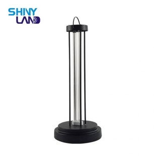 UV Disinfection Lamp UVC Sanitizer Lamp 38W 110V/220V Portable Quartz Ultraviolet Sterilization Light Base with Remote Control 3 Gear Timing for Living Area, Toliet, Pet, Public Place