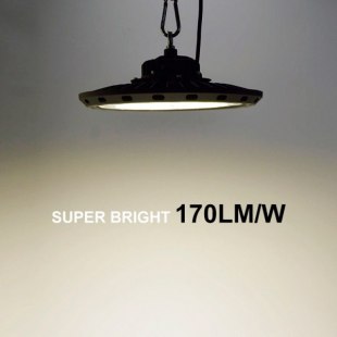 LED High Bay Light 150W Daylight 25,500lm UFO LED High Bay Light Fixture 1000W HID/HPS Equivalent for Commercial Shop, Warehouse, Barn, Workshop, Wet Location Area Light